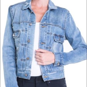 Liverpool Pleated Denim Jacket Small